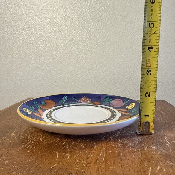 Vintage Disney Minnie Mouse Veggie Vegetables Soup Saucer Small Plate Dish 7” - Picture 5 of 7